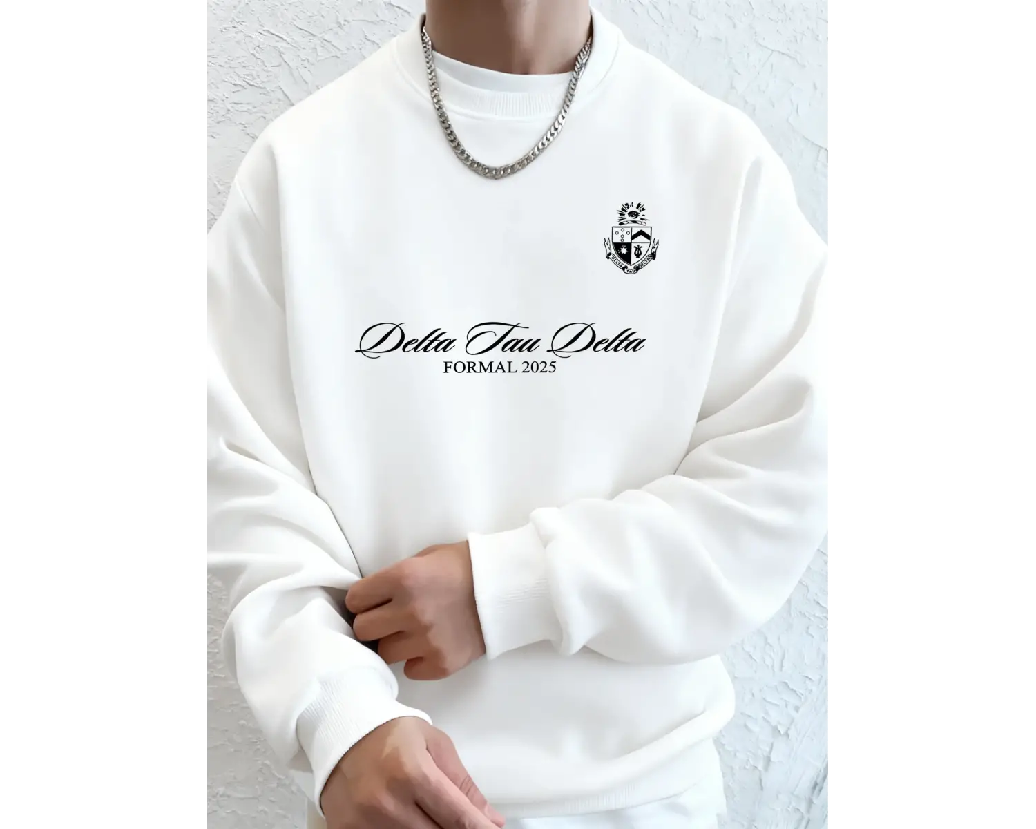 Delta Tau Delta Resmi 2025 Baskılı Spor Sonbahar Tişörtü Erkek Gevşek Günlük Kapüşonlu Üst Te
