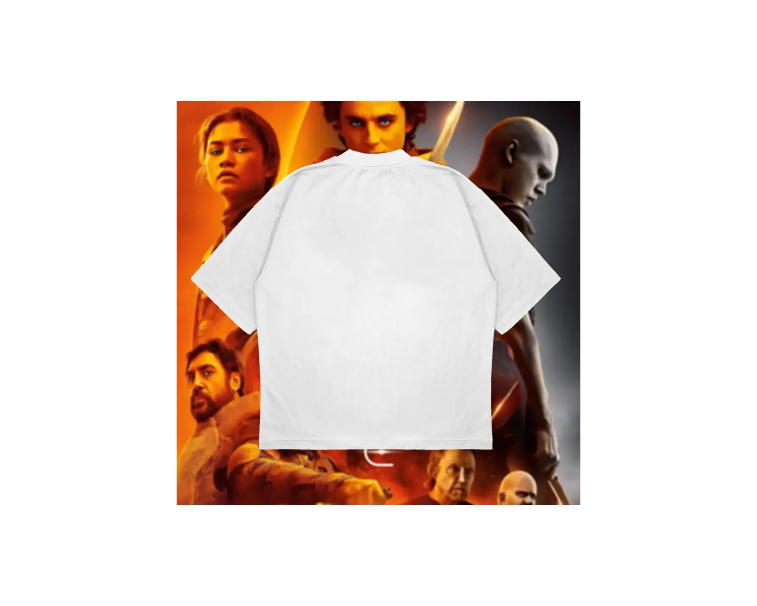 Dennis Villeneuve Baskılı Oversize Unisex Pamuklu Nefes Alan Kalın Kumaşlı