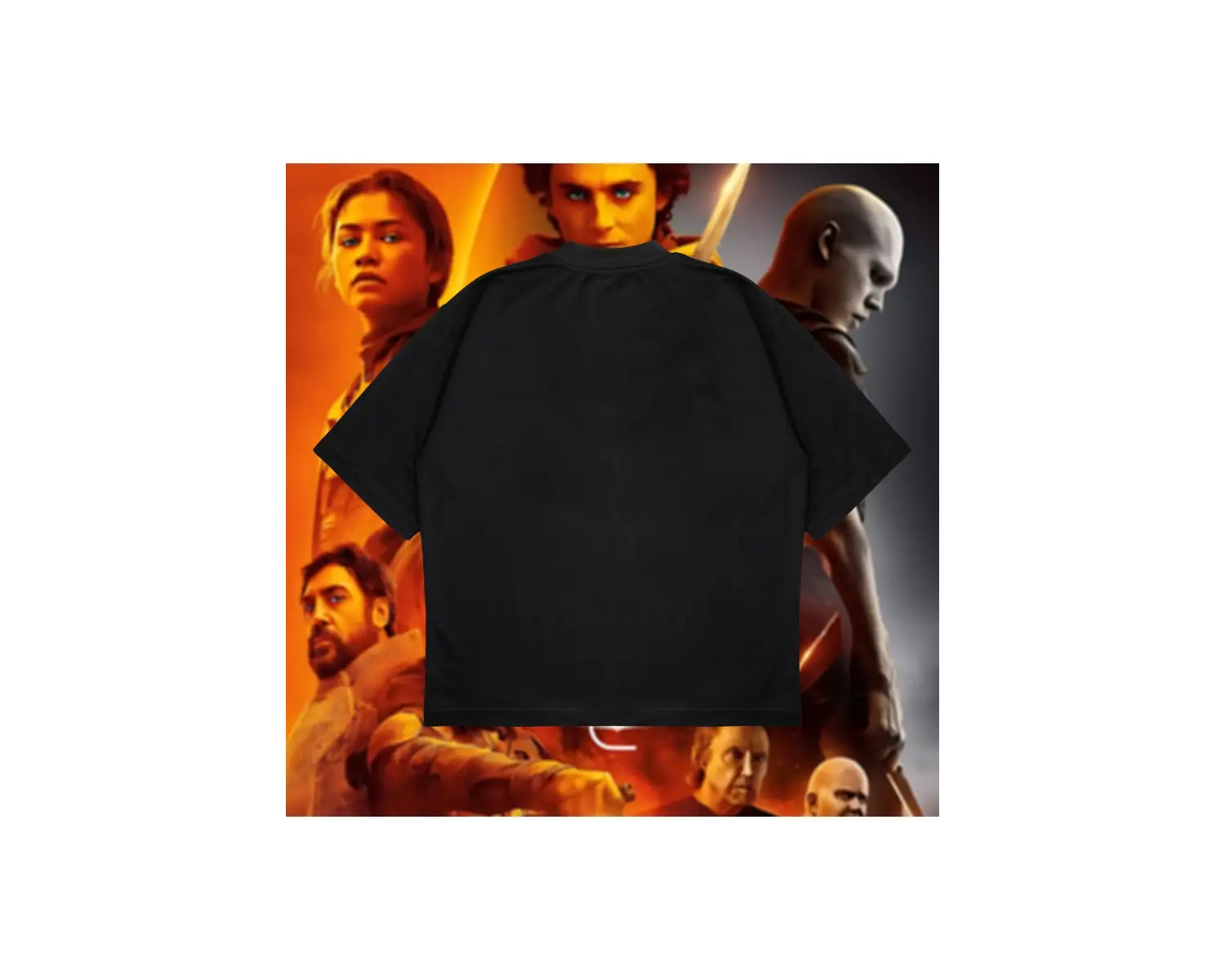 Dennis Villeneuve Baskılı Oversize Unisex Pamuklu Nefes Alan Kalın Kumaşlı