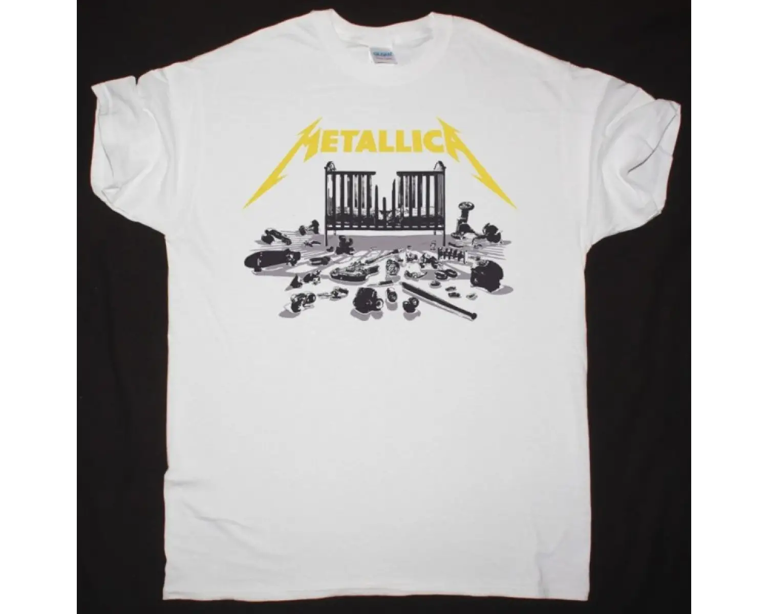 DEPECHE MODE MASTER AND SERVANT NEW WHITE T-SHIRT ÖN VE ARAKA BASKILI