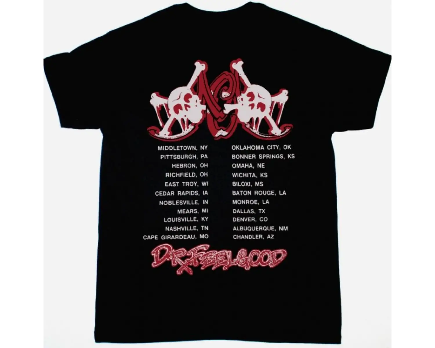 DEPECHE MODE STRIPPED NEW BLACK T-SHIRT ÖN VE ARAKA BASKILI