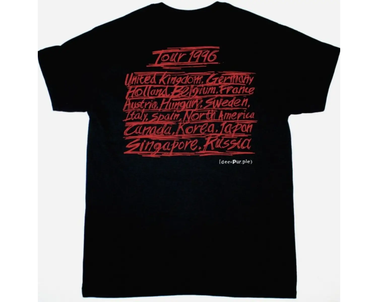 DEPECHE MODE VIOLATOR90 NEW BLACK T-SHIRT ÖN VE ARAKA BASKILI