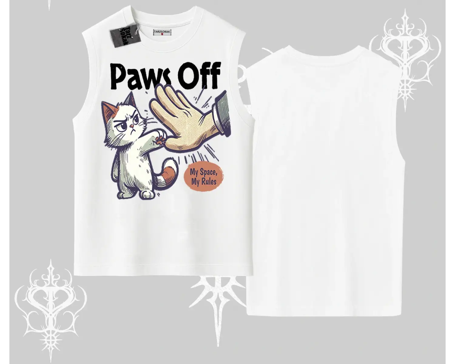 Detective Kitten Kedi Baskılı Kapşonlu Sweatshirt