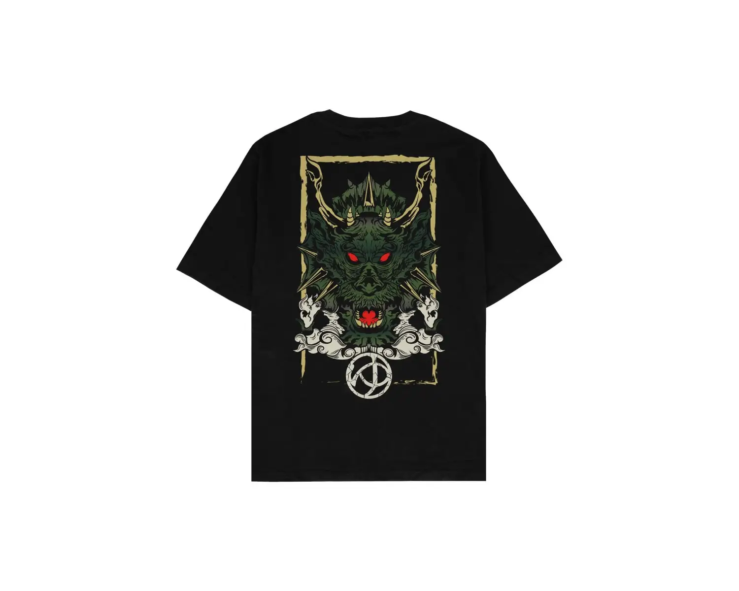 Devil Siyah Oversize Unisex T-shirt