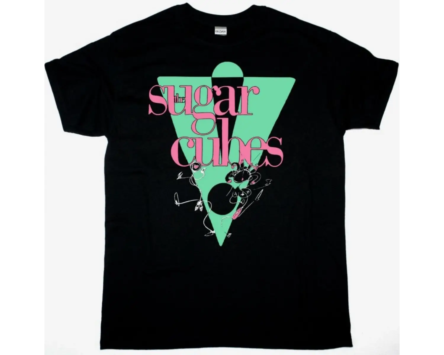 DIE ANTWOORD LOGO NEW BLACK T SHIRT ÖN VE ARAKA BASKILI