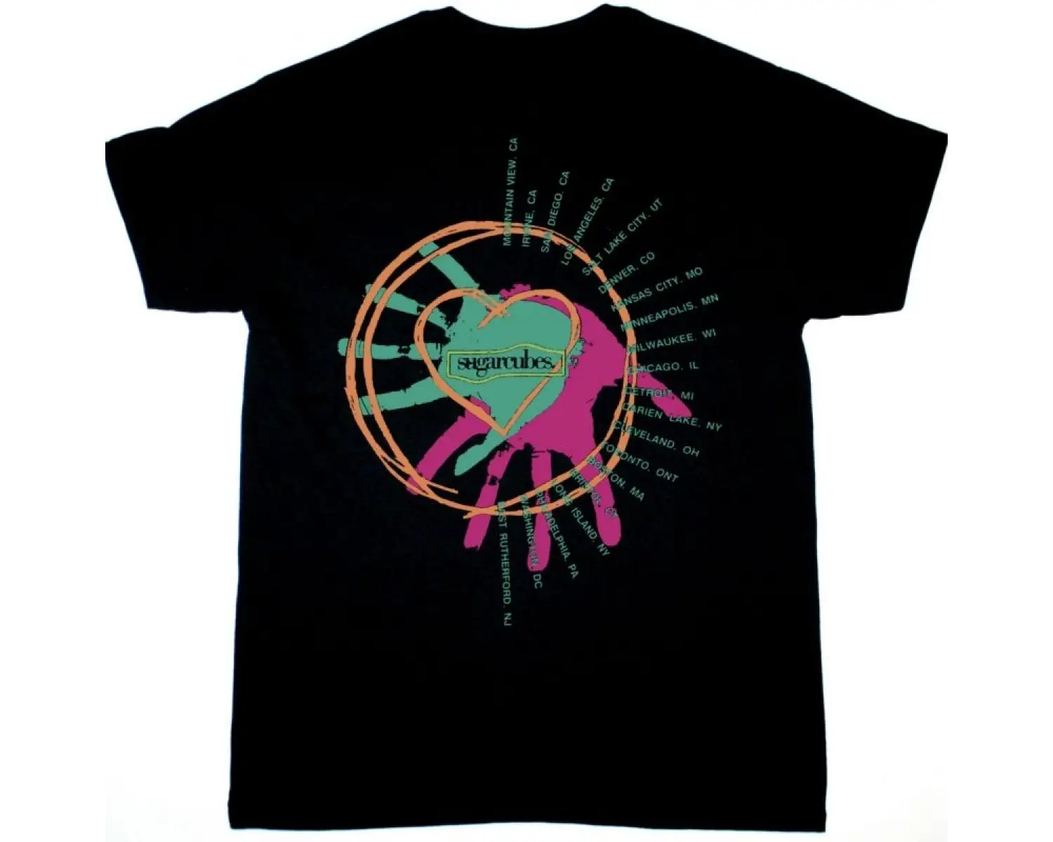 DIE ANTWOORD LOGO NEW BLACK T SHIRT ÖN VE ARAKA BASKILI
