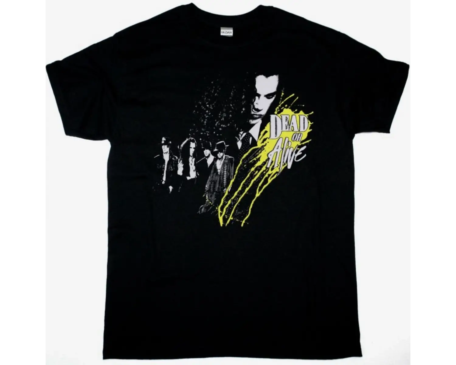DIE KRUPPS BURNING RING LOGO NEW BLACK T-SHIRT ÖN VE ARAKA BASKILI