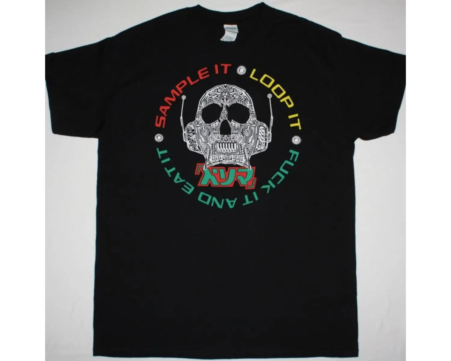 DIE KRUPPS I 92 NEW BLACK T-SHIRT ÖN VE ARAKA BASKILI