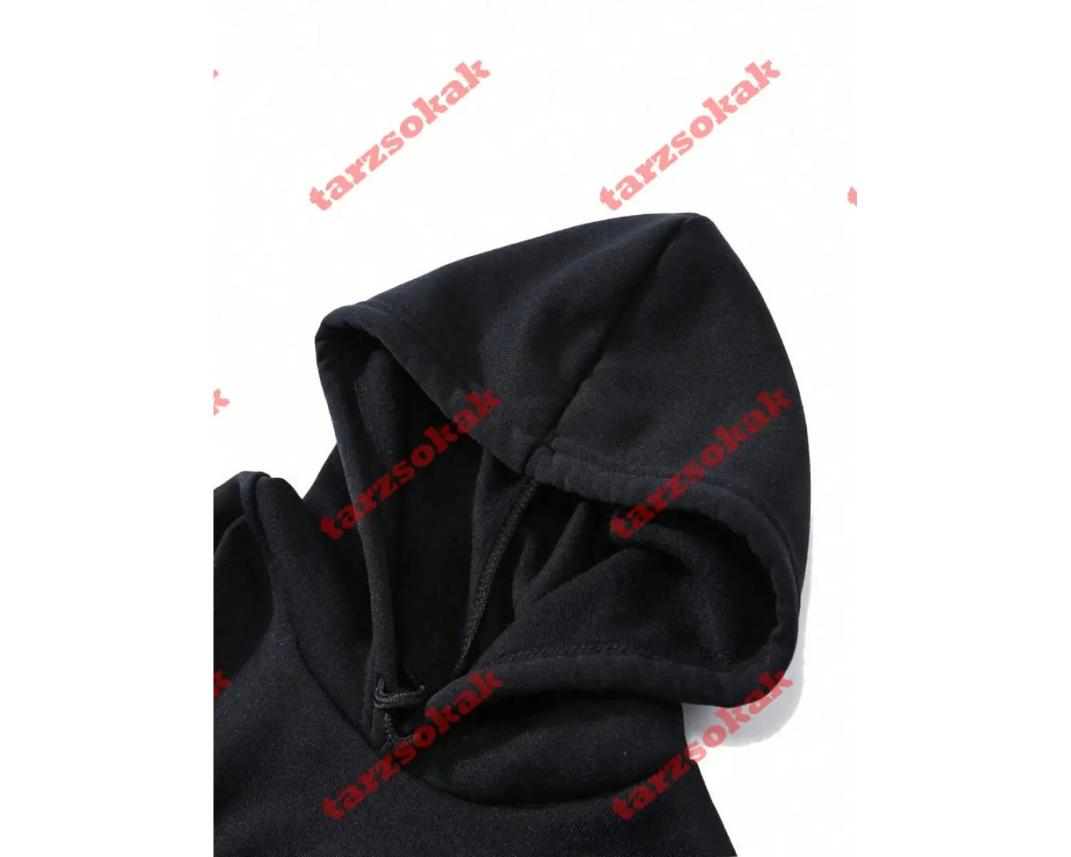 Dinozorlar Kaktüs Üzerinde Baskılı Erkek Kapüşonlu Üstü Sonbahar Cepli Sweatshirt Temel Polar