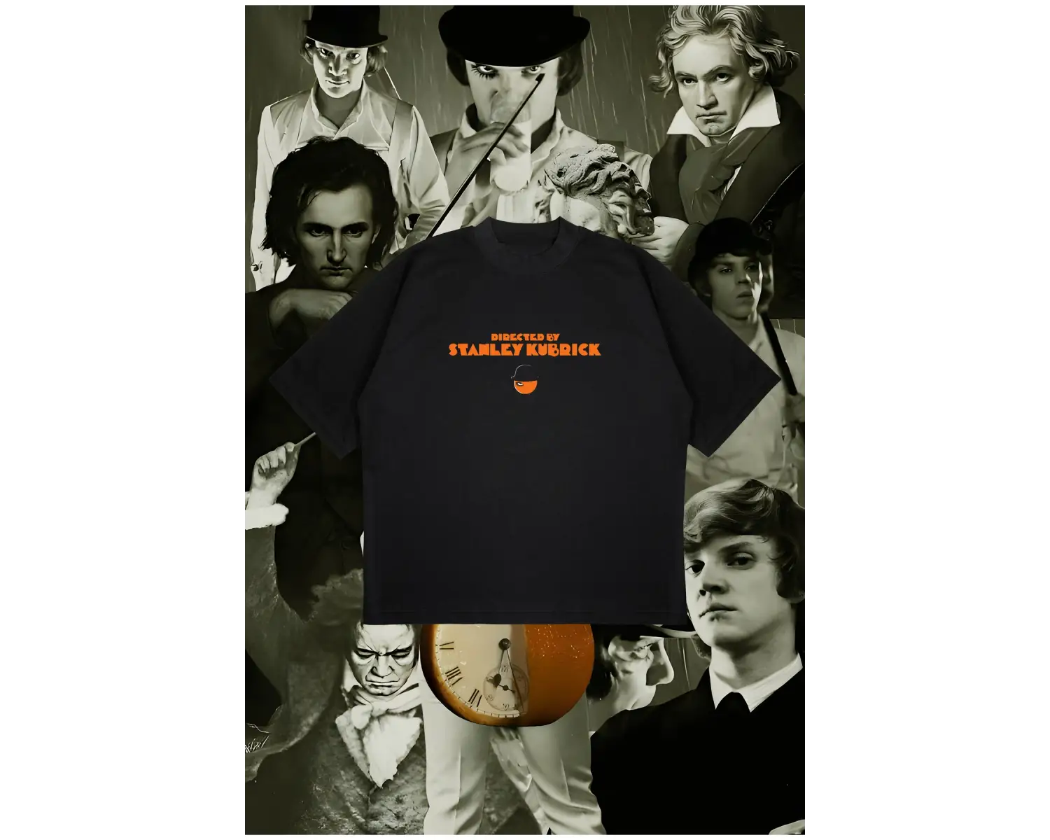 Directed By S. Kubrick Boxy Fit Oversize Unisex Tshirt – Baskılı Tişört |