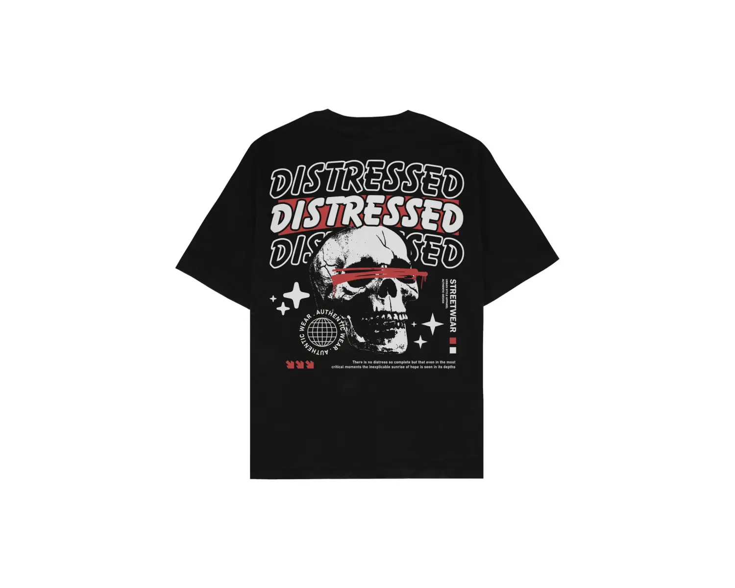 Distressed Oversize Unisex T-shirt