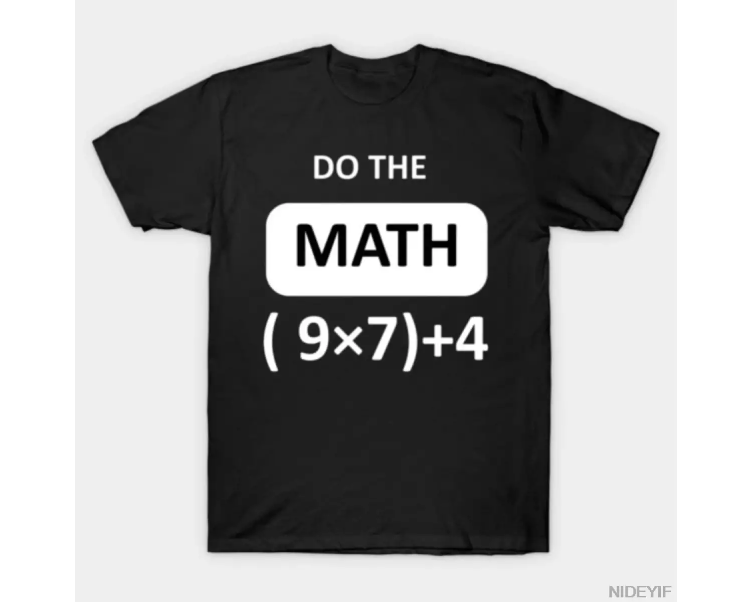 Do The Math 6 7 Erkek Kadın Tişörtü %100 Pamuklu Tişörtler Kısa Kollu Üstler 1208-3