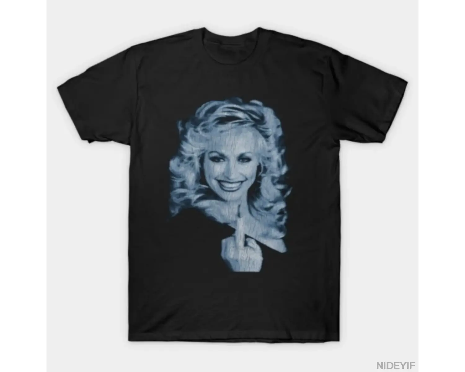 Dolly Parton Flipping The Bird Erkek Kadın Tişörtü %100 Pamuklu Tişörtler 3XS-3XL Üstler 1224