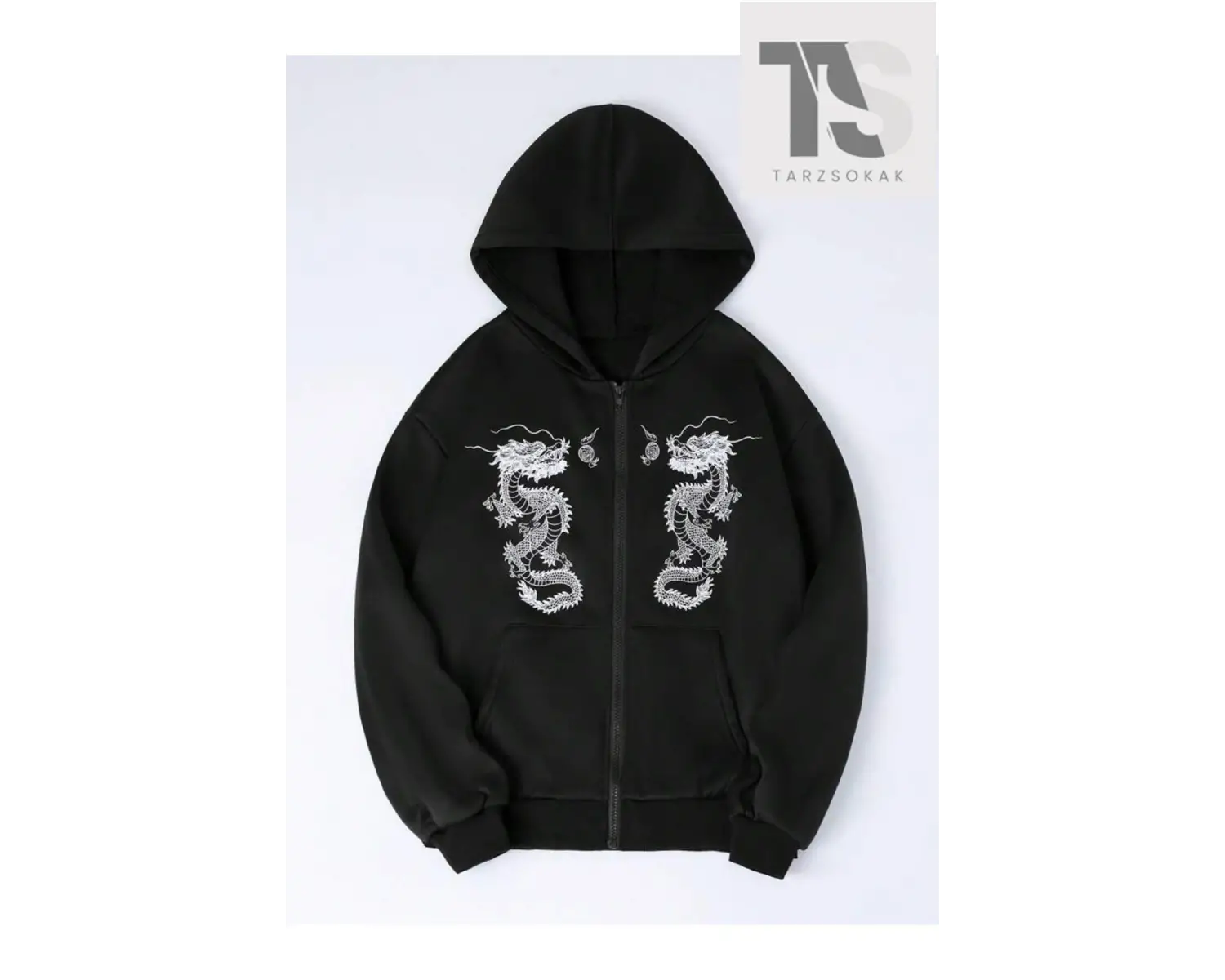 Double Dragons Sweatshirt Fermuarlı Hırka