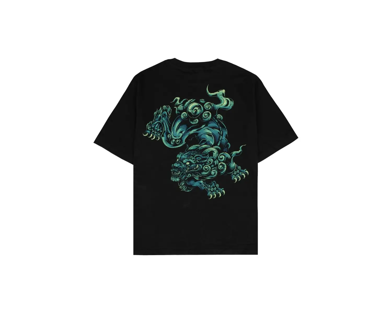 Dragon Year Siyah Oversize Unisex T-shirt