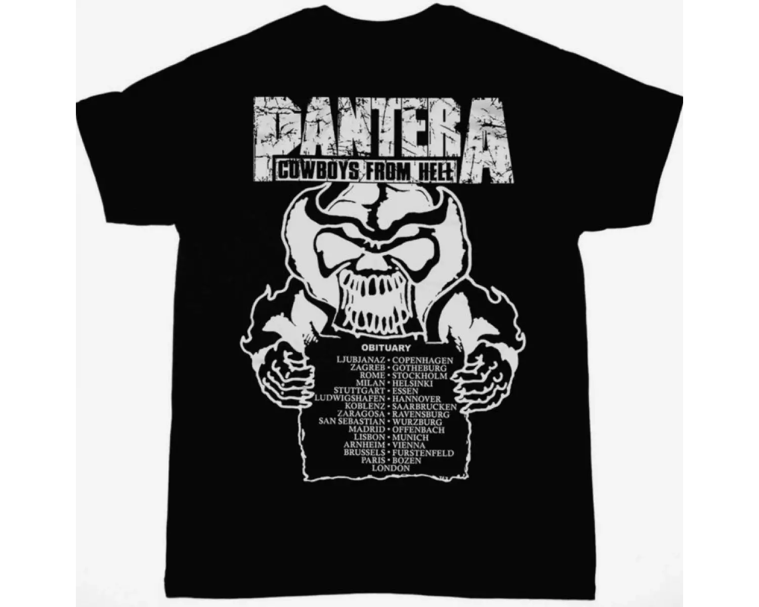 D.R.I. DIRTY ROTTEN83 NEW BLACK T-SHIRT ÖN VE ARAKA BASKILI