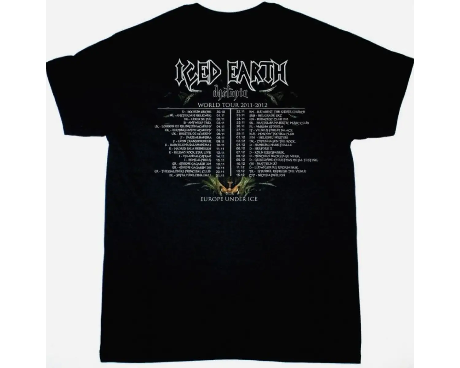 D.R.I. MOSH PIT NEW WHITE T SHIRT ÖN VE ARAKA BASKILI