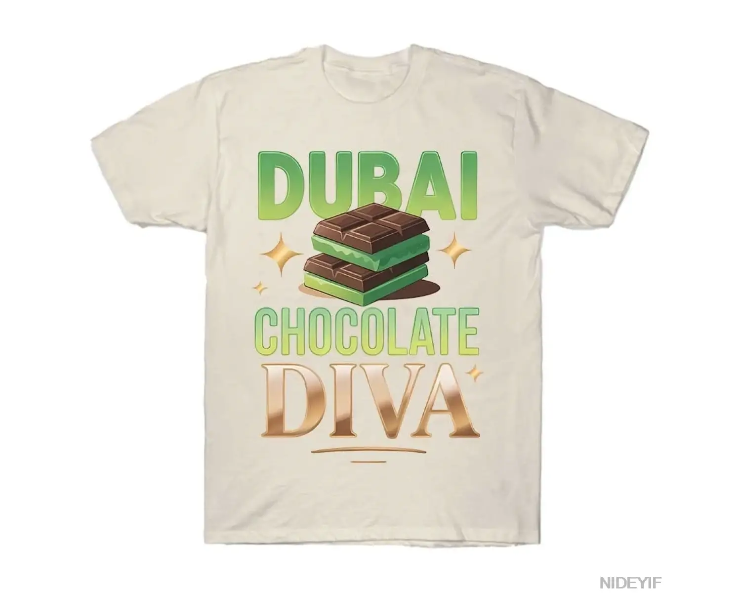 Dubai Çikolata Diva Komik Tasarım Meme T-shirt Erkekler Kadınlar Için % 100% Pamuk T Shirt Kı