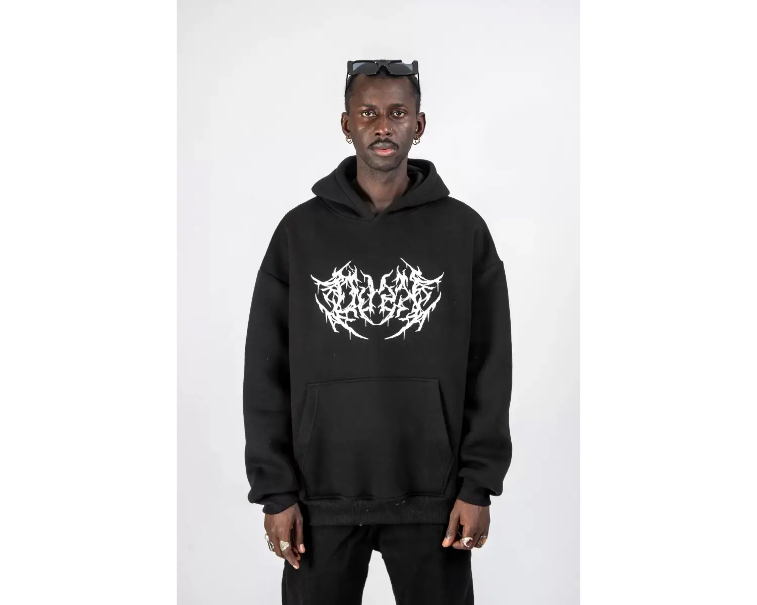 Dusk Baskılı Oversize Unisex Beyaz