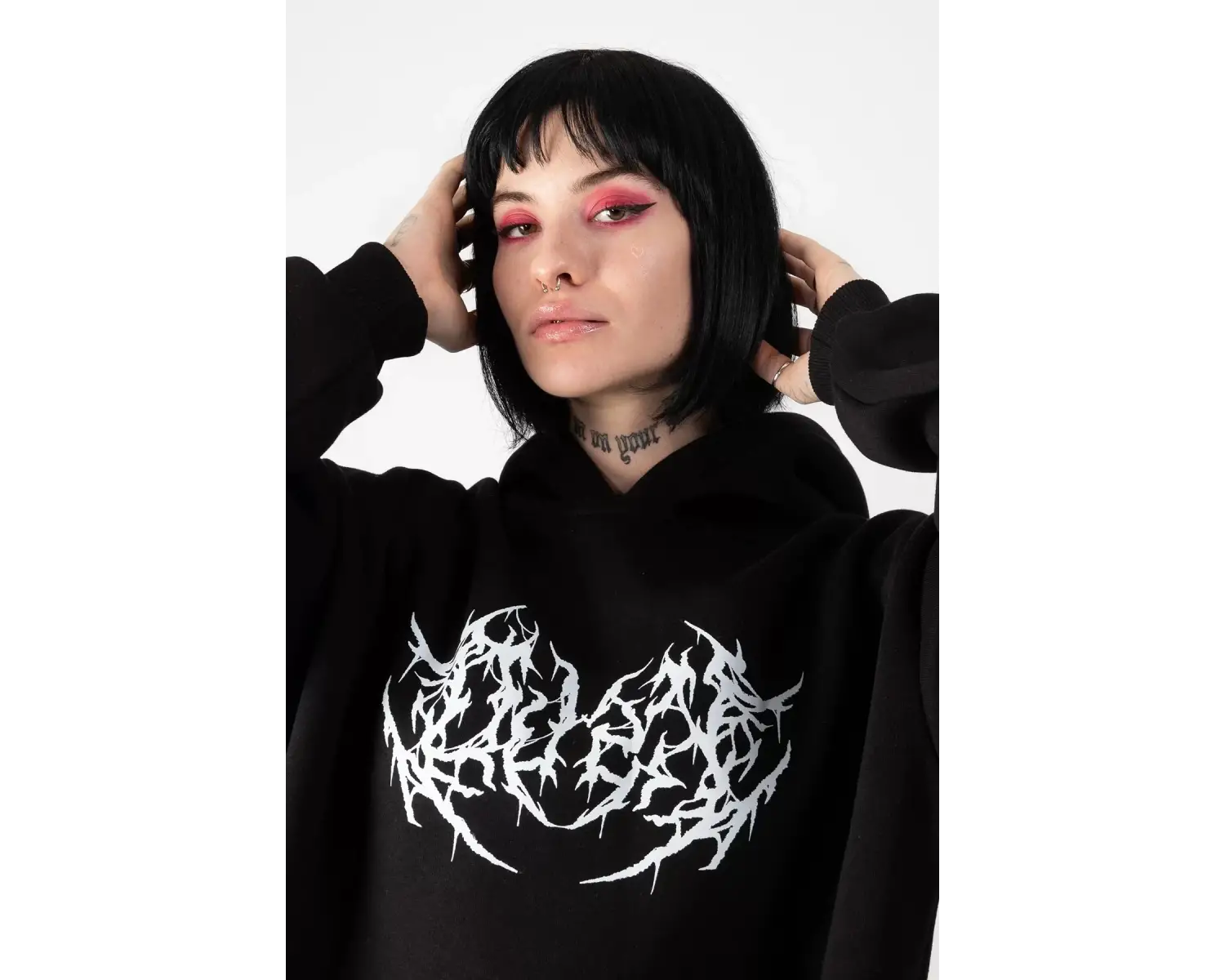 Dusk Baskılı Oversize Unisex Beyaz