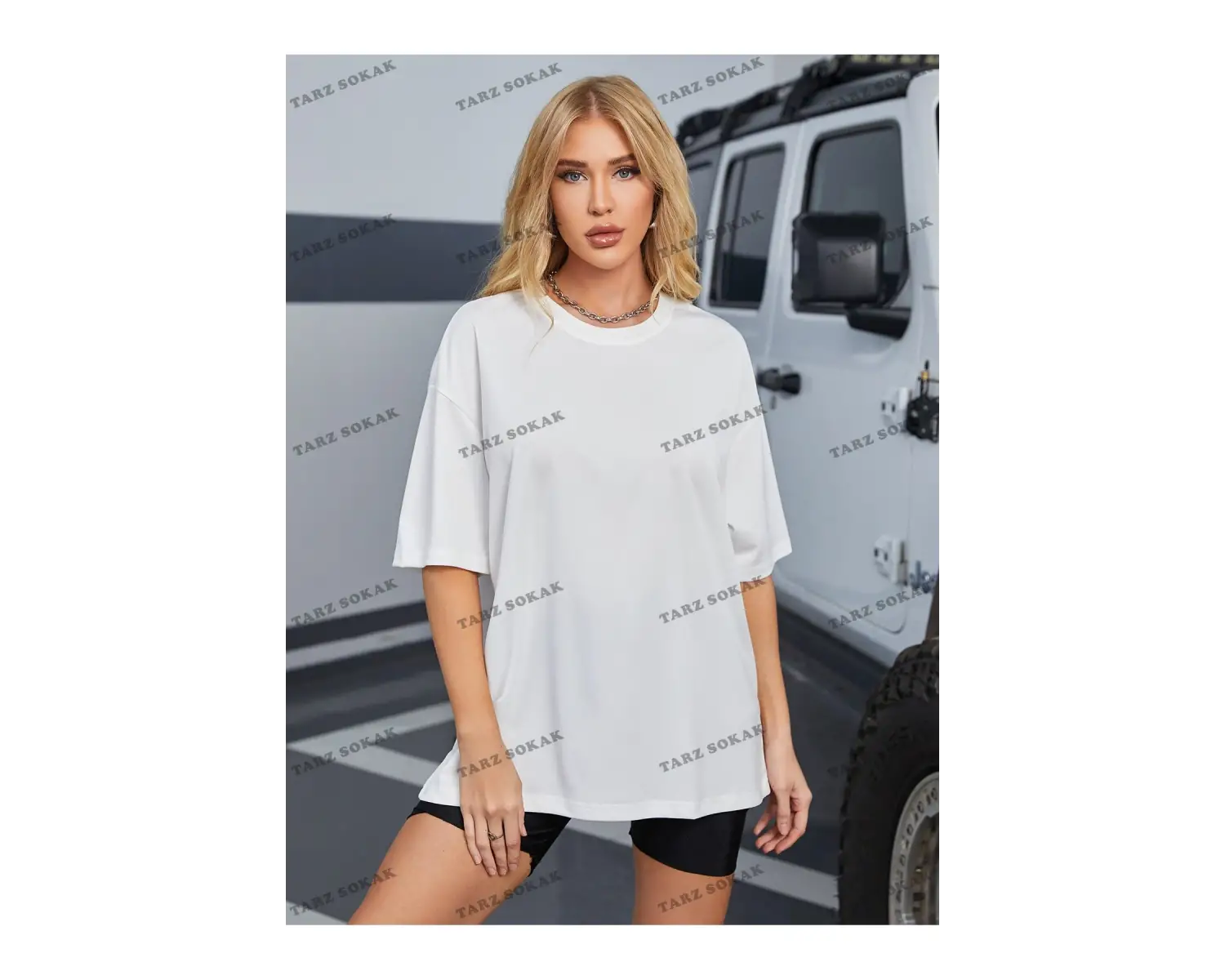 DÜZ  4 BASKISIZ Baskılı Oversize Kalıp Unisex T-shirt