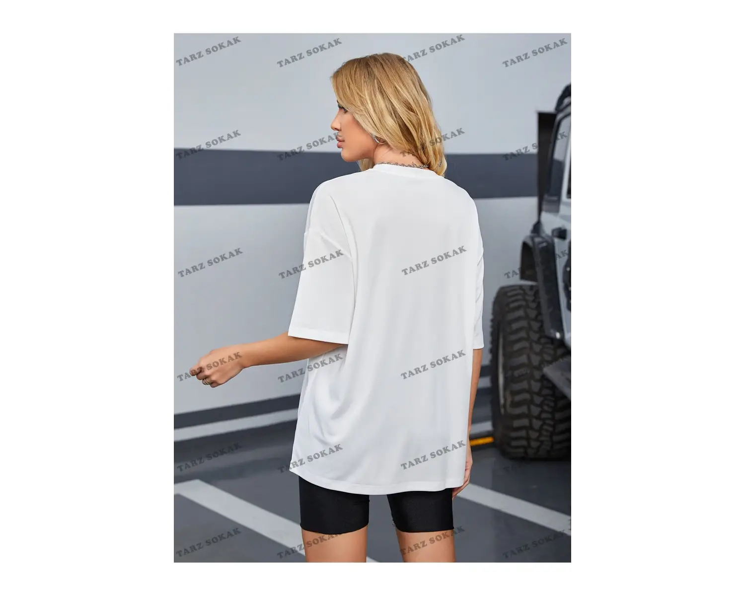 DÜZ  4 BASKISIZ Baskılı Oversize Kalıp Unisex T-shirt