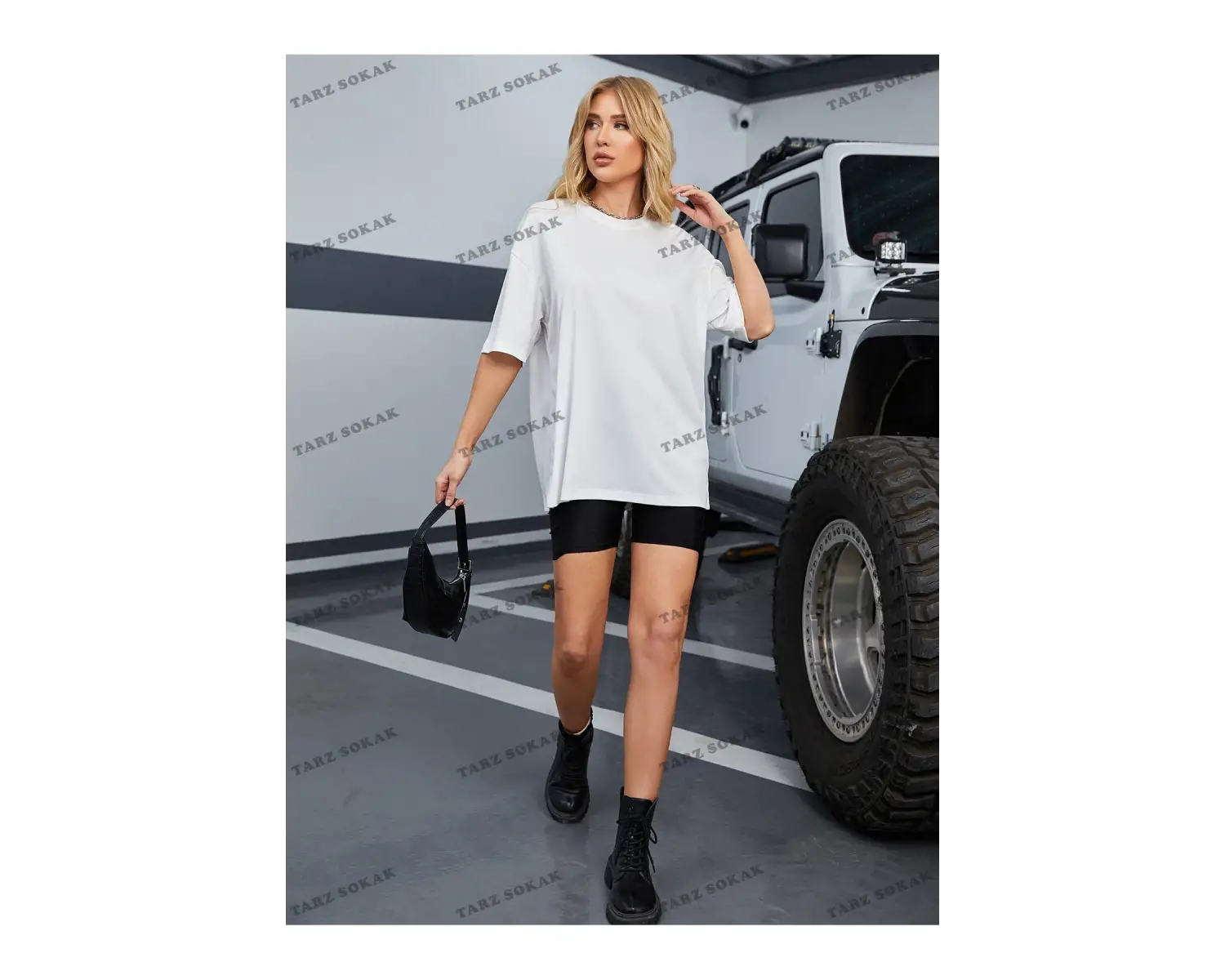 DÜZ  4 BASKISIZ Baskılı Oversize Kalıp Unisex T-shirt