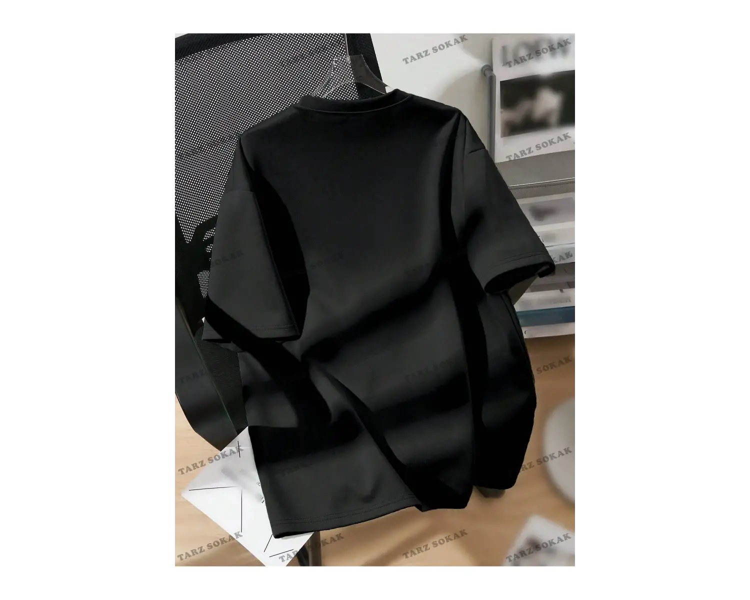 DÜZ  6 BASKISIZ Baskılı Oversize Kalıp Unisex T-shirt