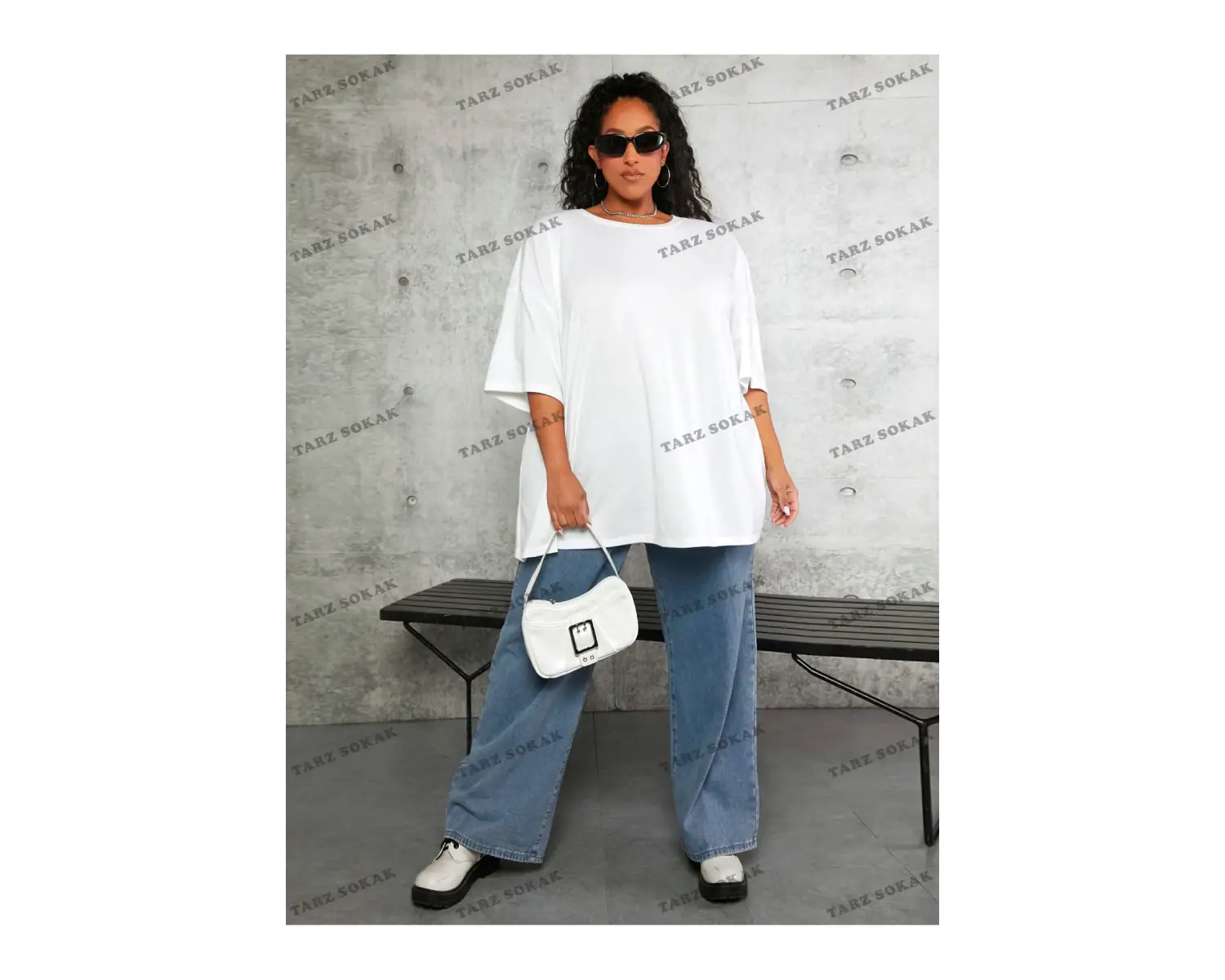 DÜZ  6 BASKISIZ Baskılı Oversize Kalıp Unisex T-shirt