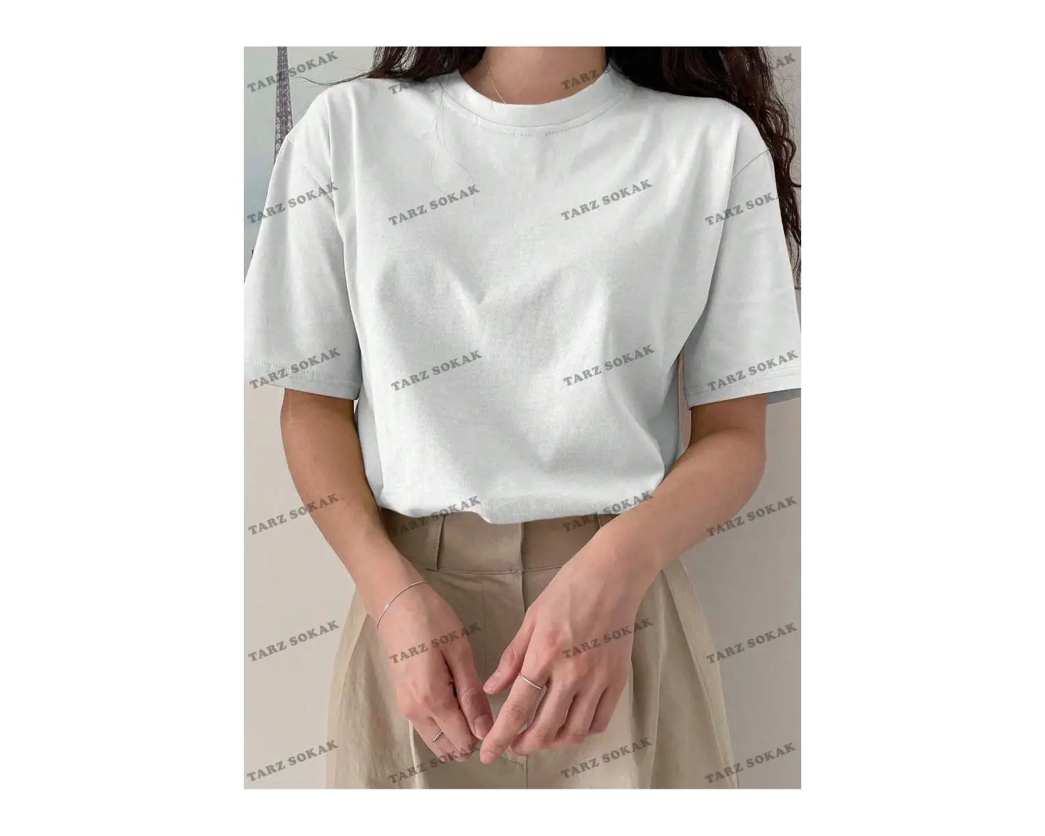 DÜZ  7 BASKISIZ Baskılı Oversize Kalıp Unisex T-shirt