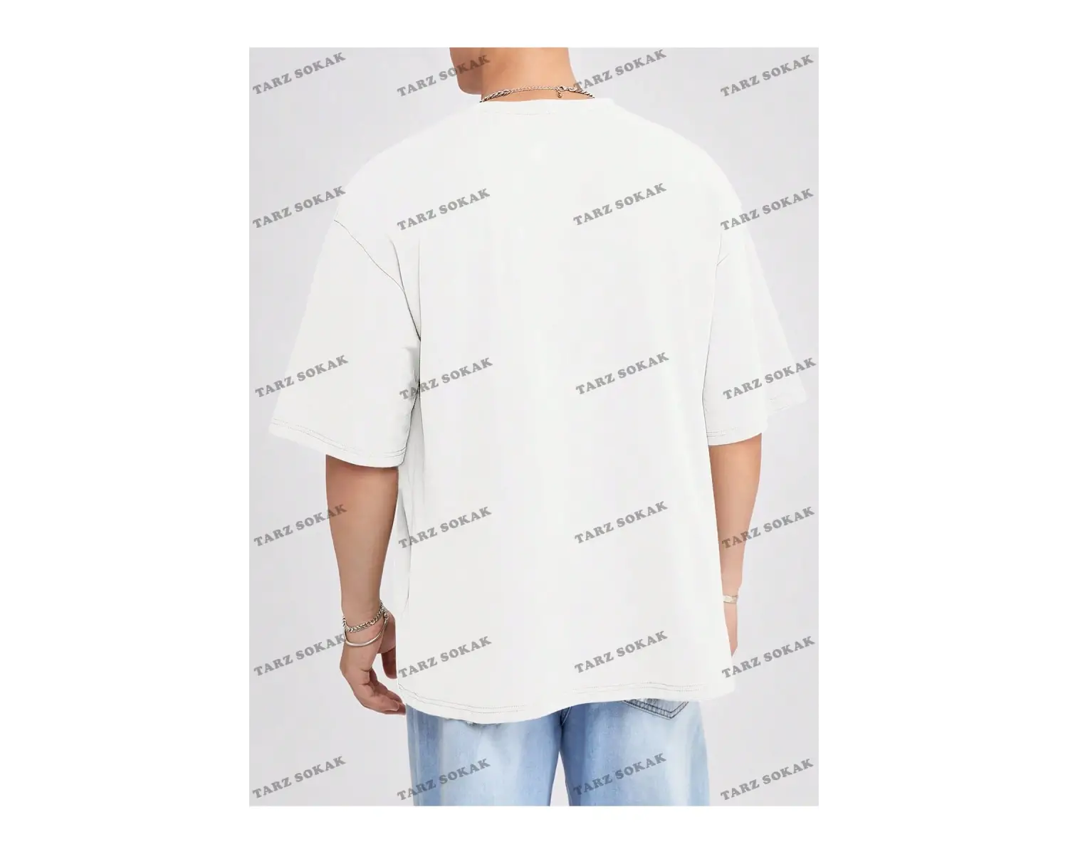 DÜZ ERKEK 3 BASKISIZ Baskılı Oversize Kalıp Unisex T-shirt