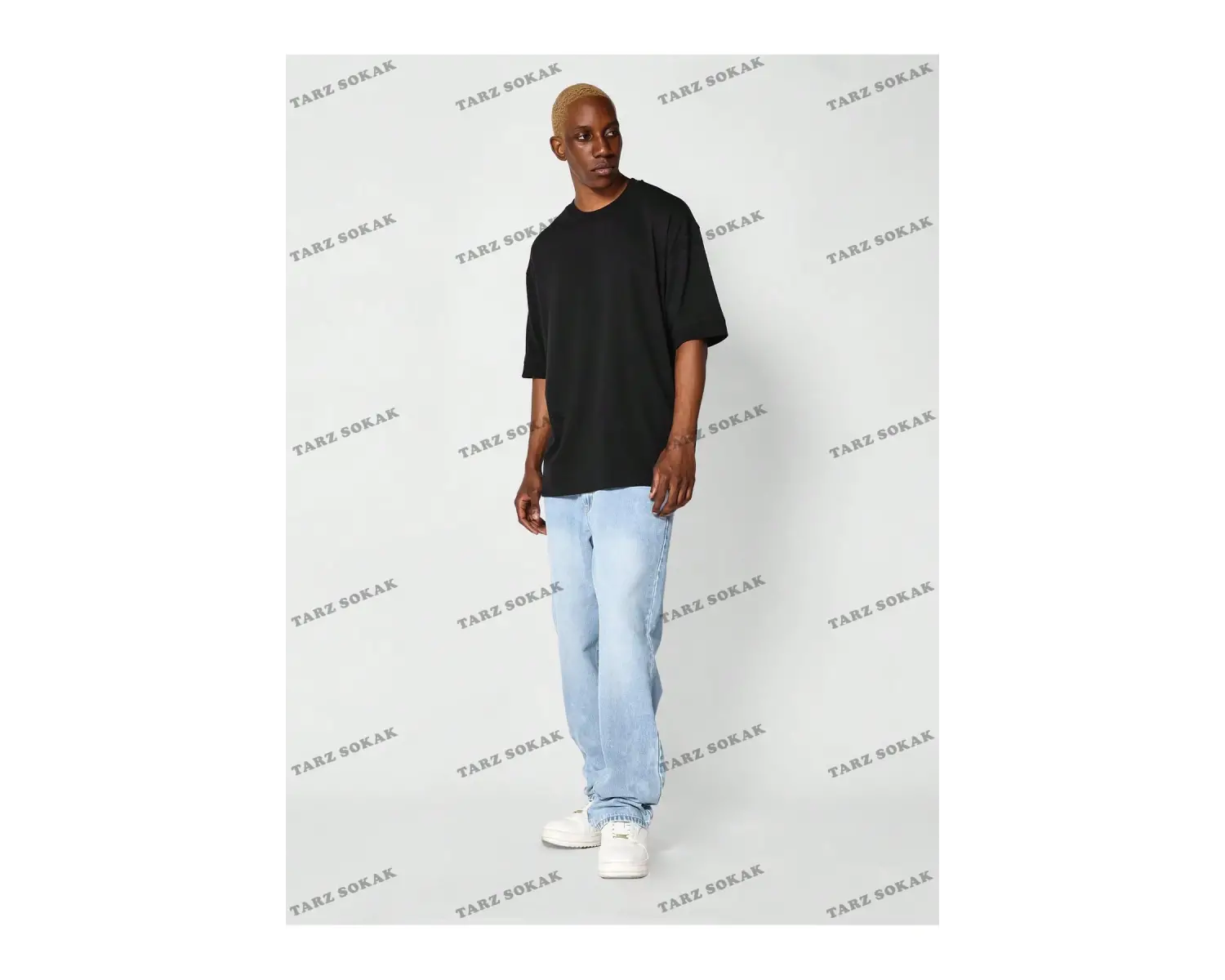 DÜZ ERKEK 4 BASKISIZ Baskılı Oversize Kalıp Unisex T-shirt