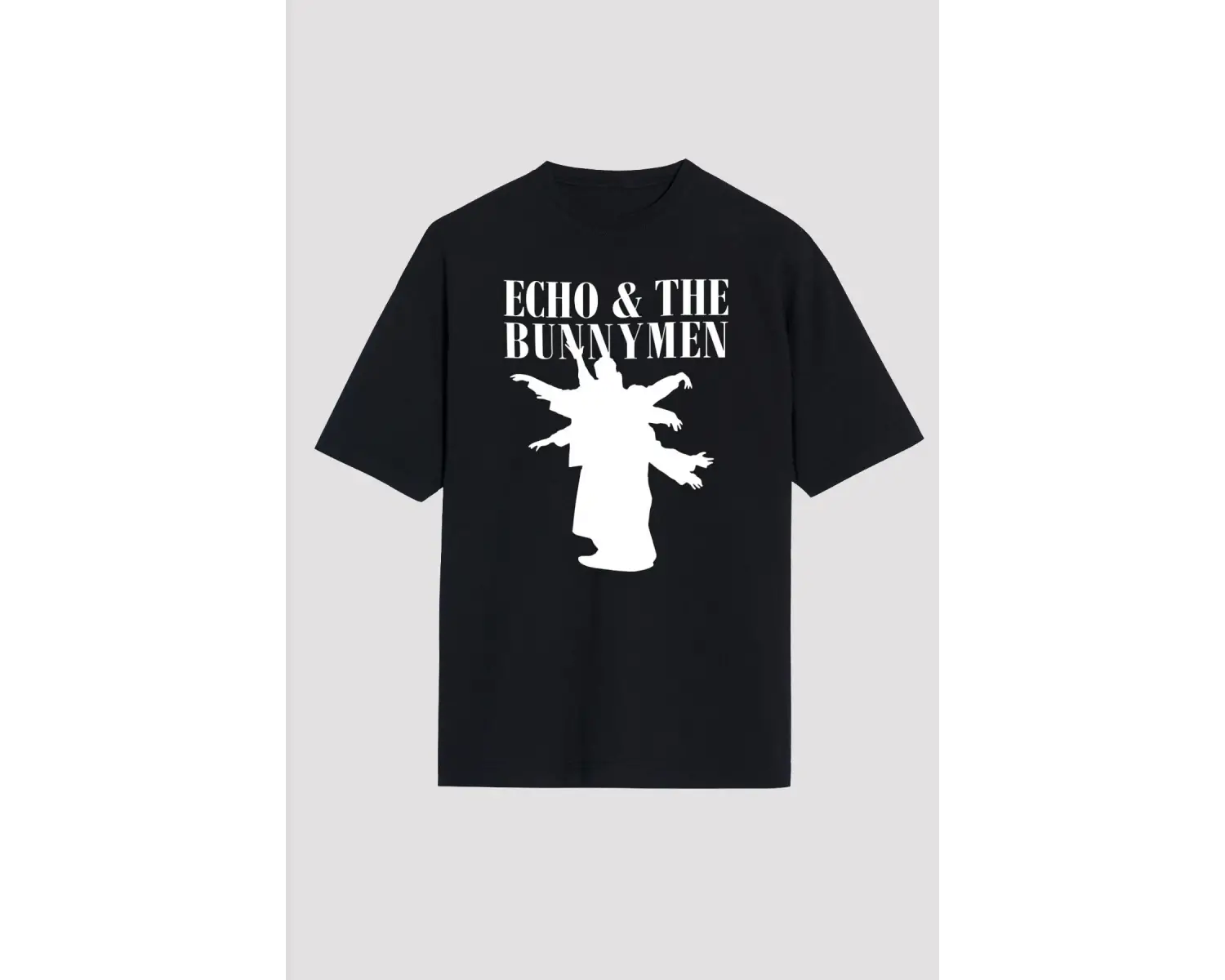 Echo And The Bunnymen Siyah Unisex Oversize Tişört T-shirt