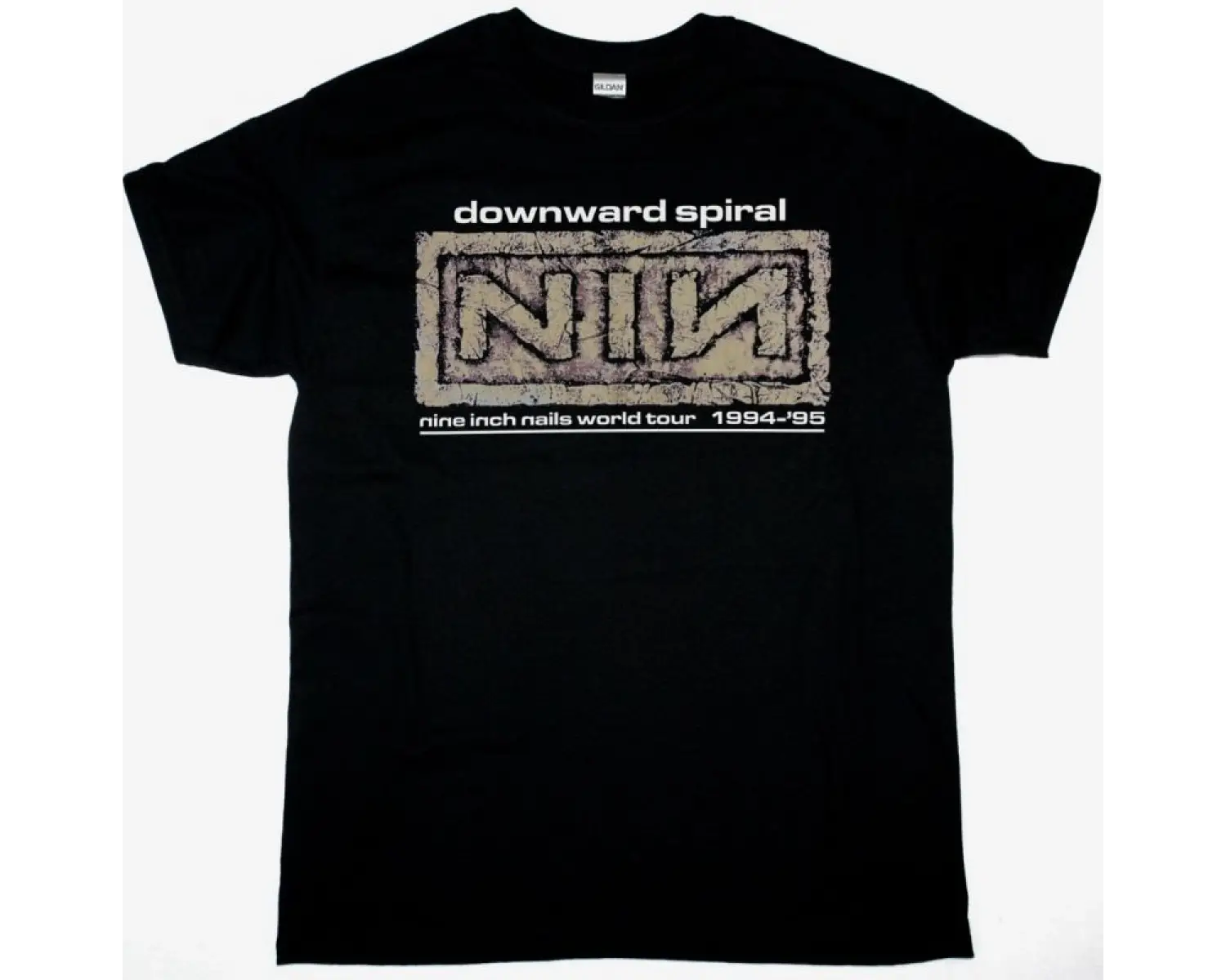 ECHO AND THE BUNNYMEN TOUR 88 NEW BLACK T SHIRT ÖN VE ARAKA BASKILI