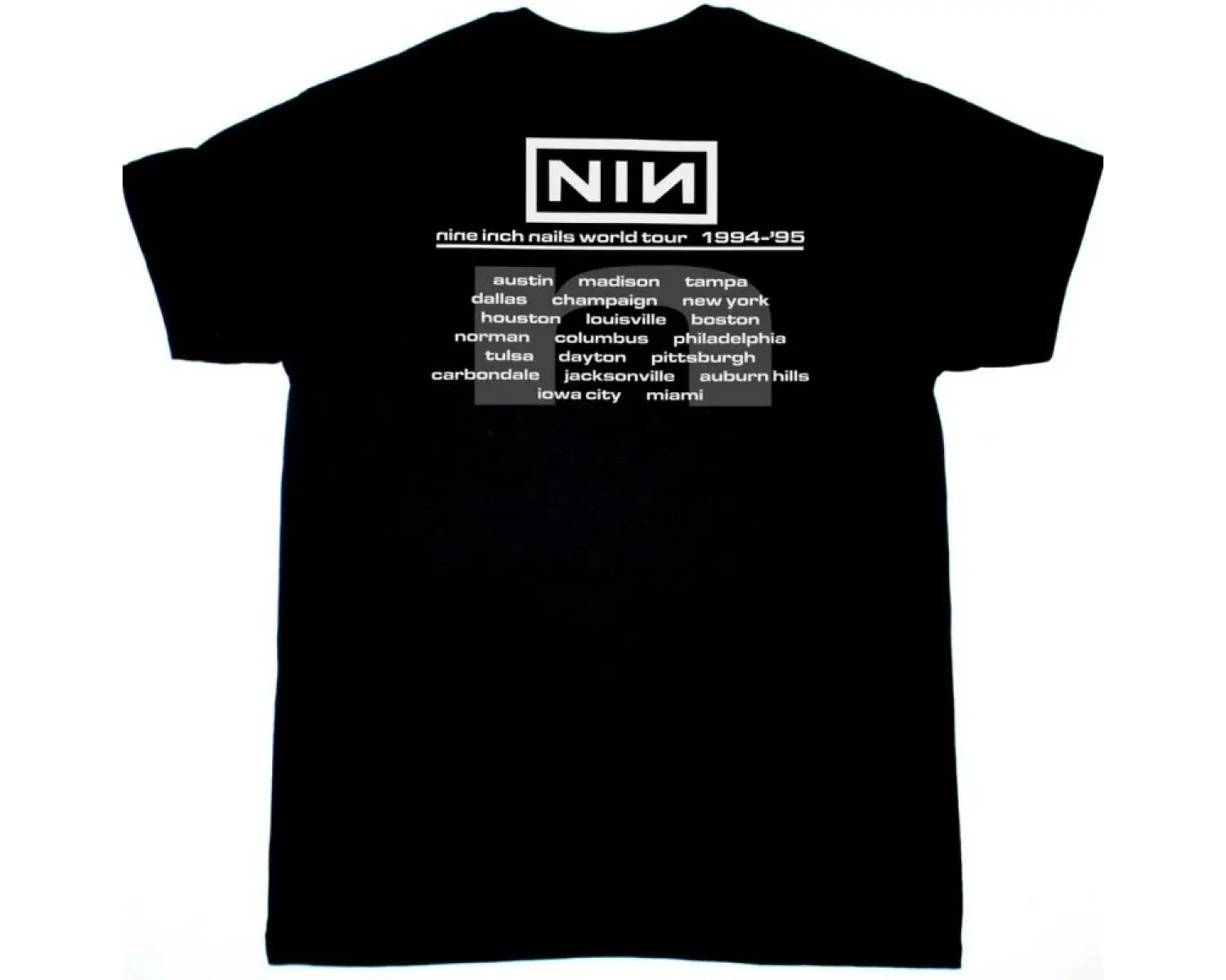 ECHO AND THE BUNNYMEN TOUR 88 NEW BLACK T SHIRT ÖN VE ARAKA BASKILI