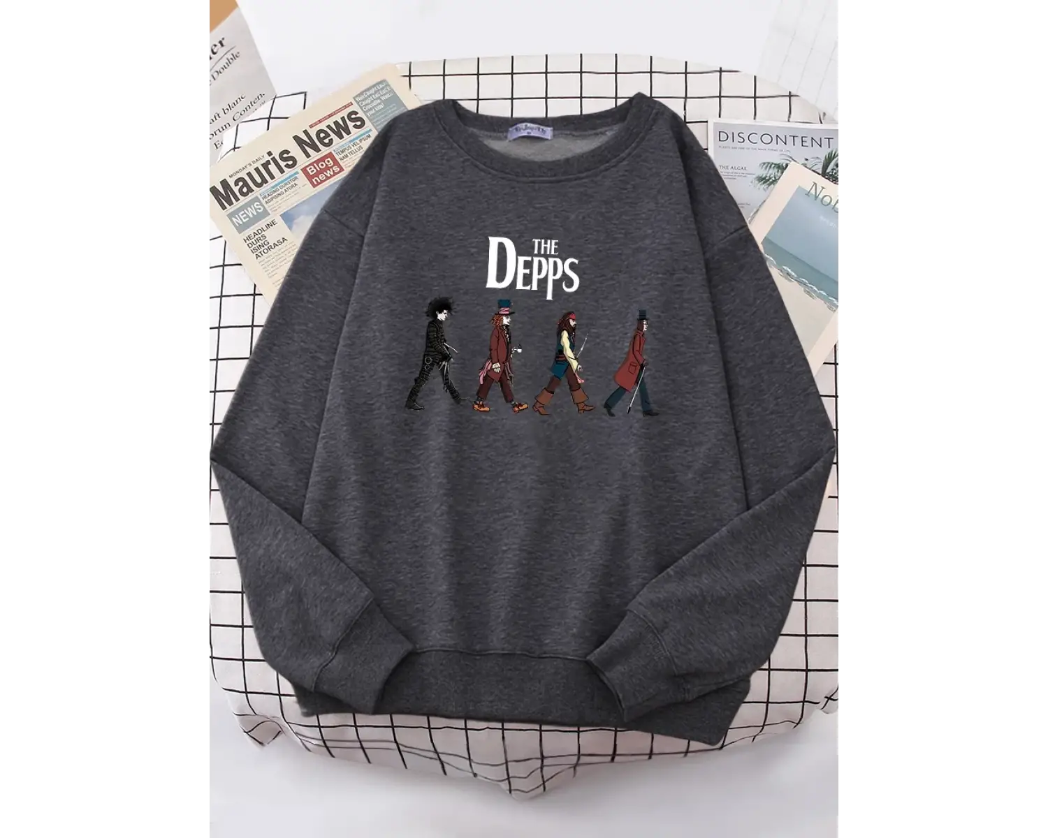 Edward Scissorhands sihirbaz korsan beyefendi kazak kadınlar Harajuku rahat Hoody moda yumuşa