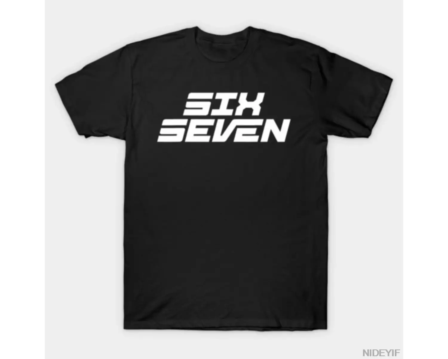 Eğlenceli Altı Yedi 6 7 Erkekler Kadınlar Için Tişört % 100% Pamuklu Tişörtler Kısa Kollu Üst