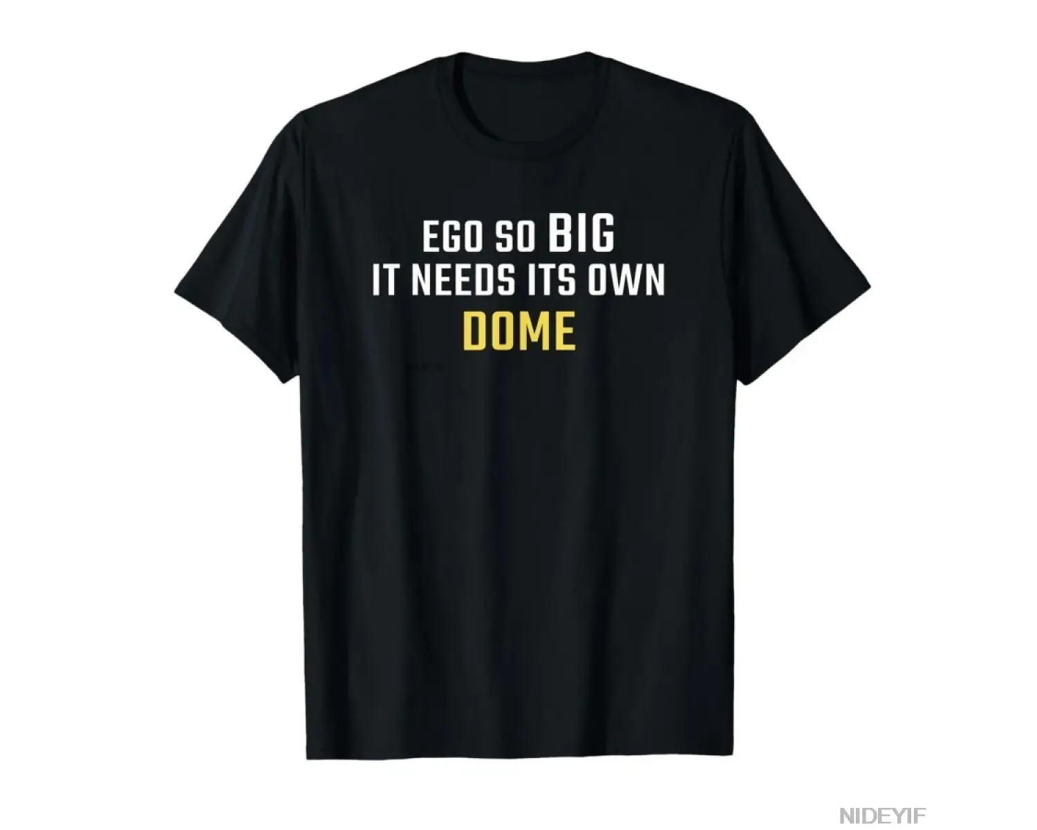 Ego Çok Büyük Altın Kubbe Komik Siyasi Şerzâat T-shirt Erkekler Kadınlar Için % 100% Pamuk T