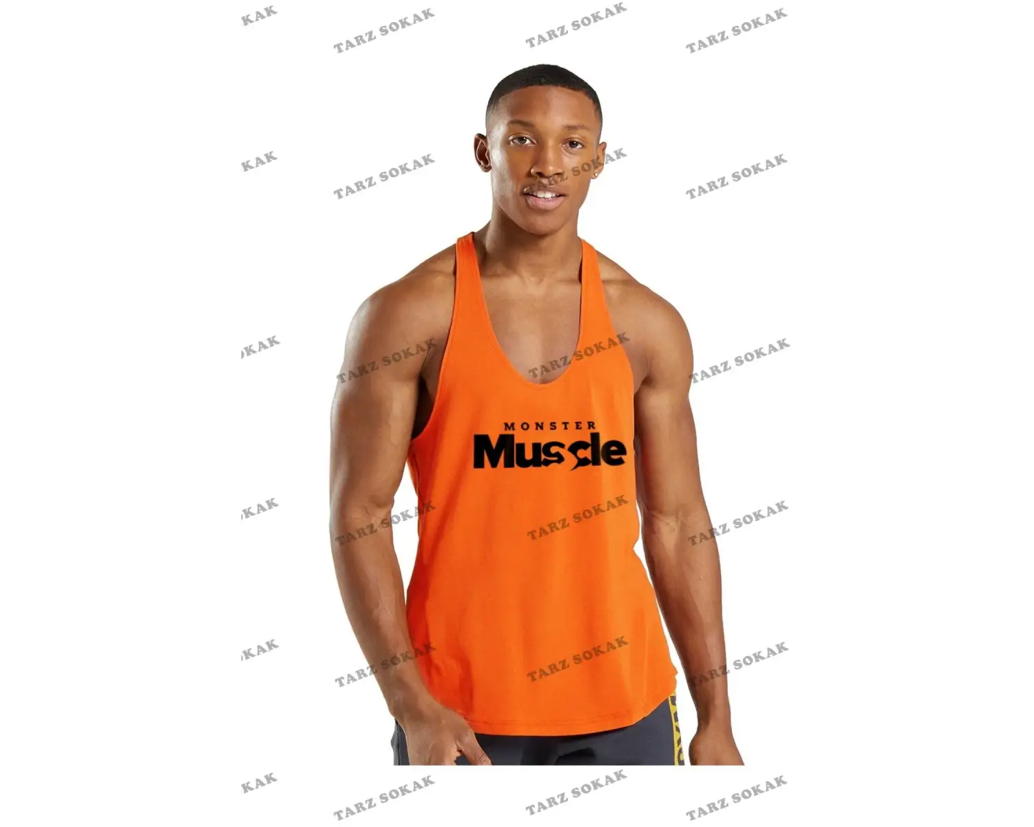 Ekru Baskılı Oversize Tişört