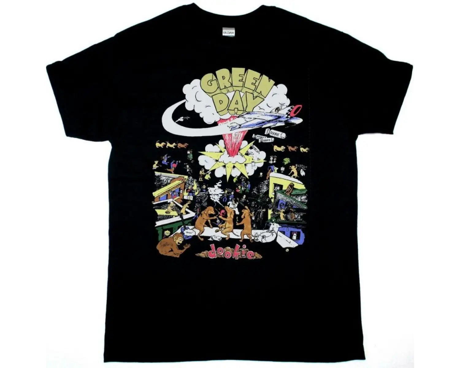 EMF NORTH AMERICAN TOUR NEW WHITE T-SHIRT ÖN VE ARAKA BASKILI