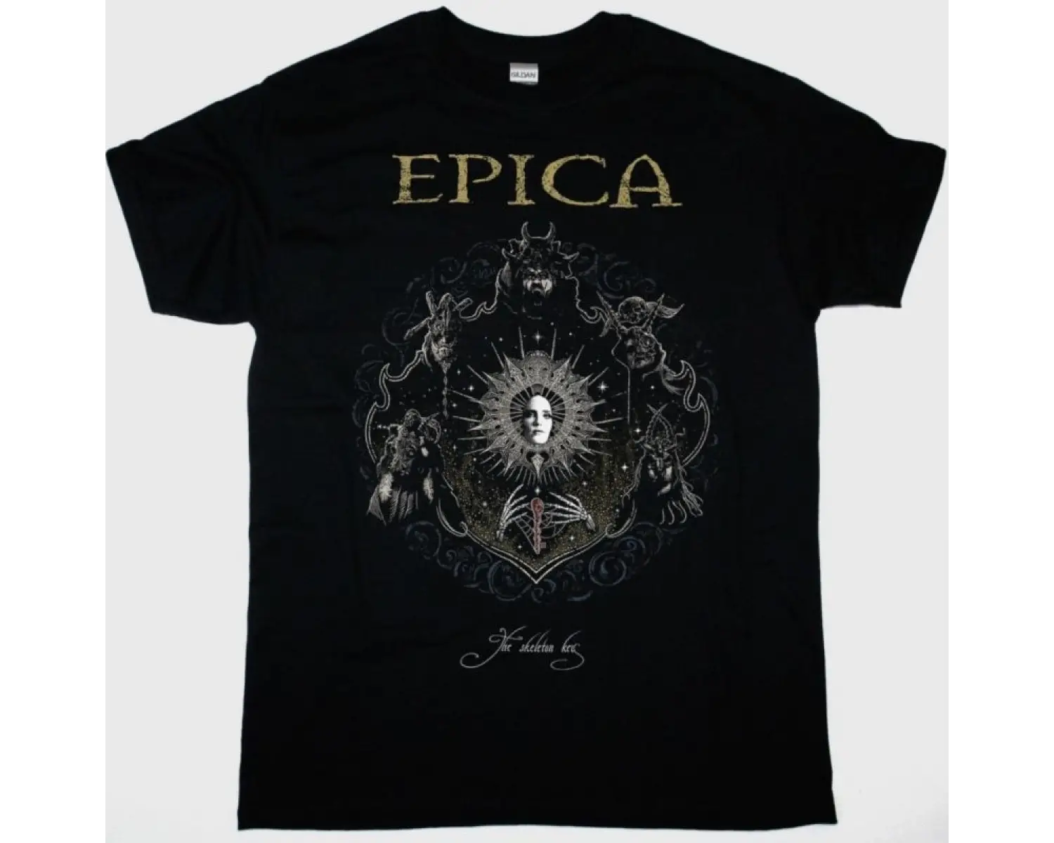 EPICA SKELETON KEY NEW BLACK T-SHIRT