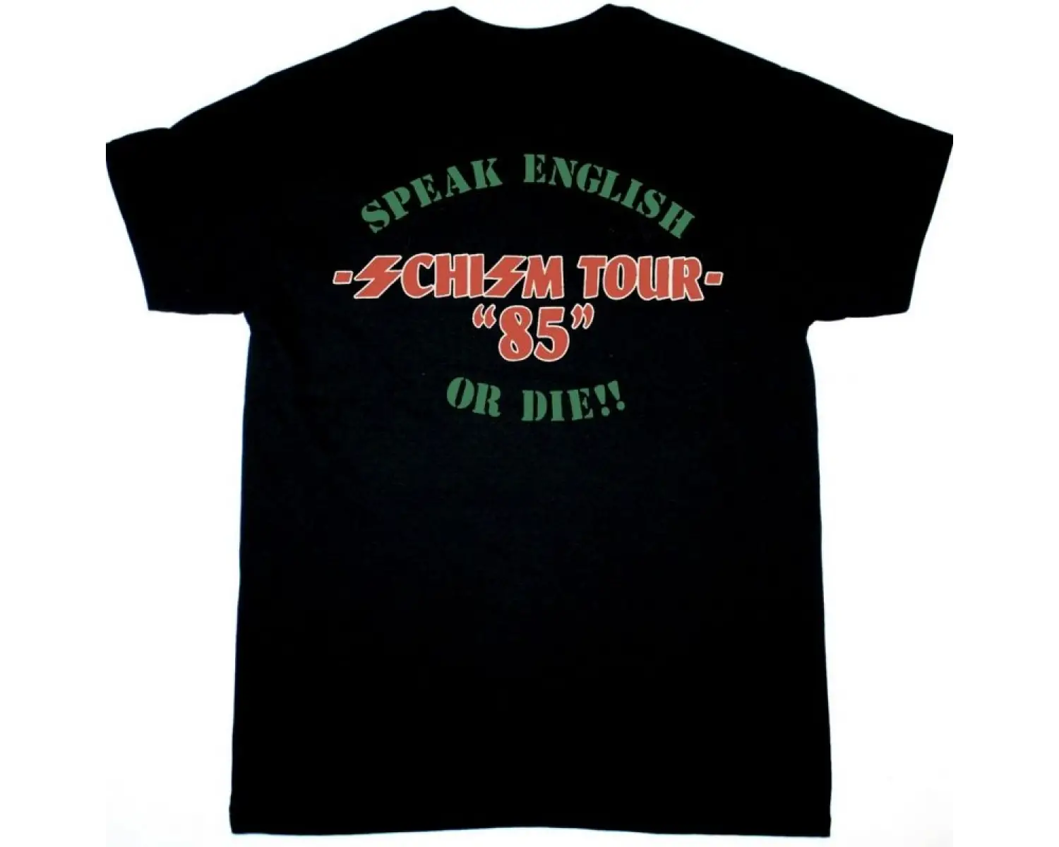 ERASURE IT DOESN’T HAVE TO BE NEW WHITE T SHIRT ÖN VE ARAKA BASKILI