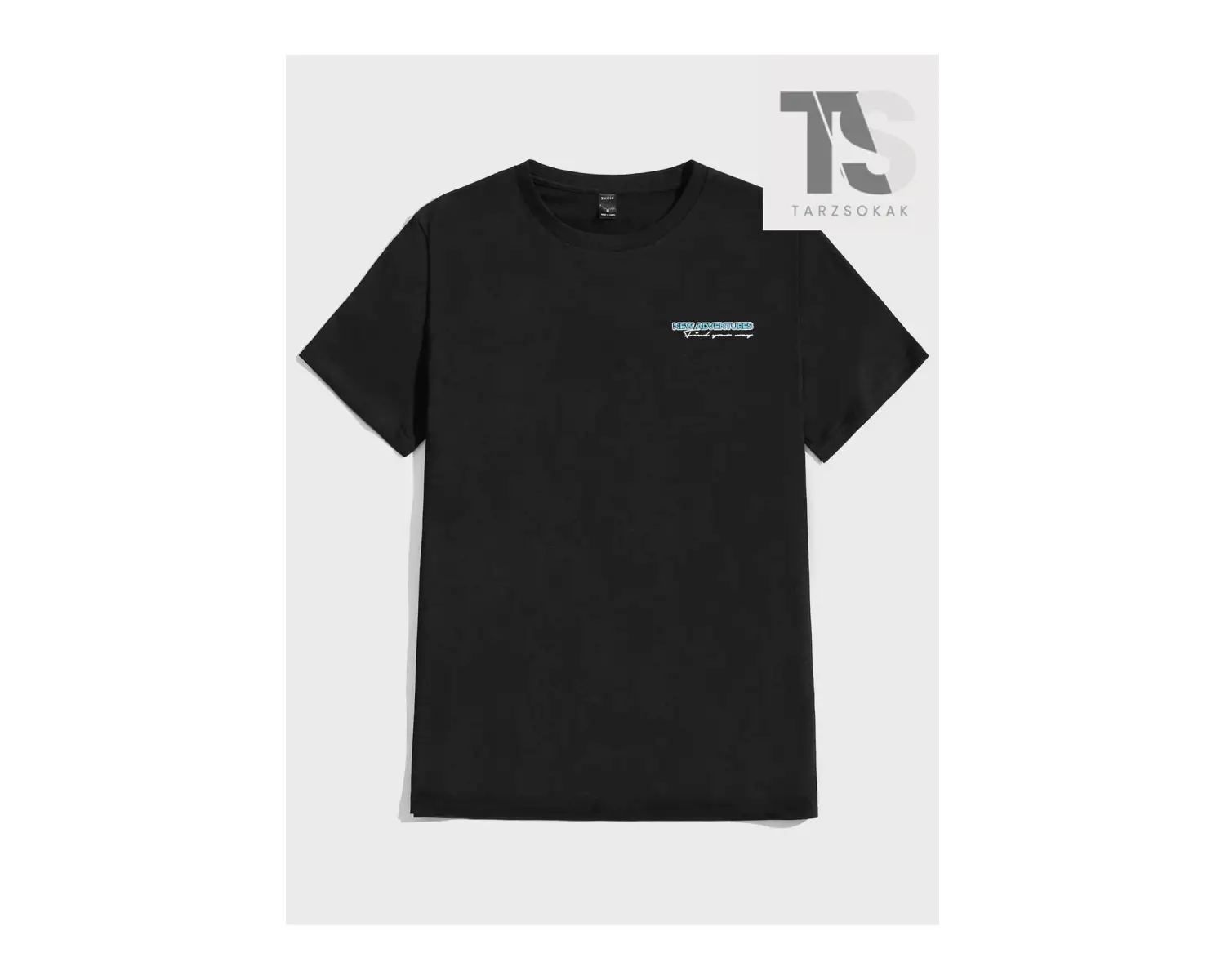 Erkek Araba ve Mektup Grafikli Tişört