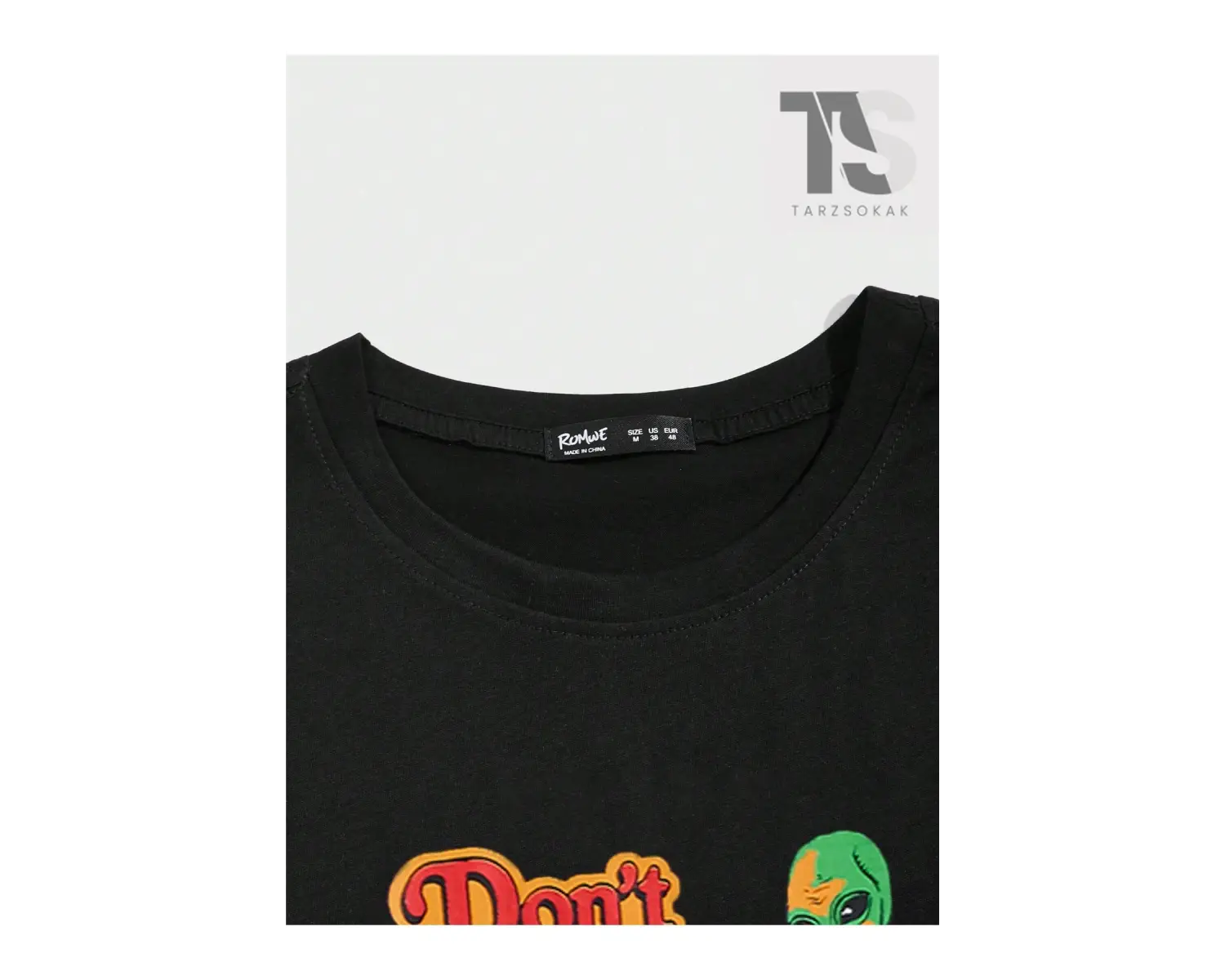 Erkek Araba ve Slogan Grafikli Düşük Omuz Tişörtü