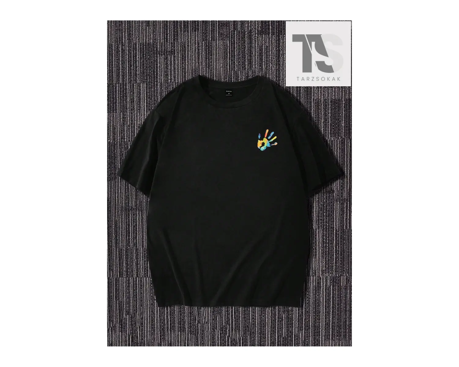 Erkek Astronot Desen Kısa Kollu T-shirt