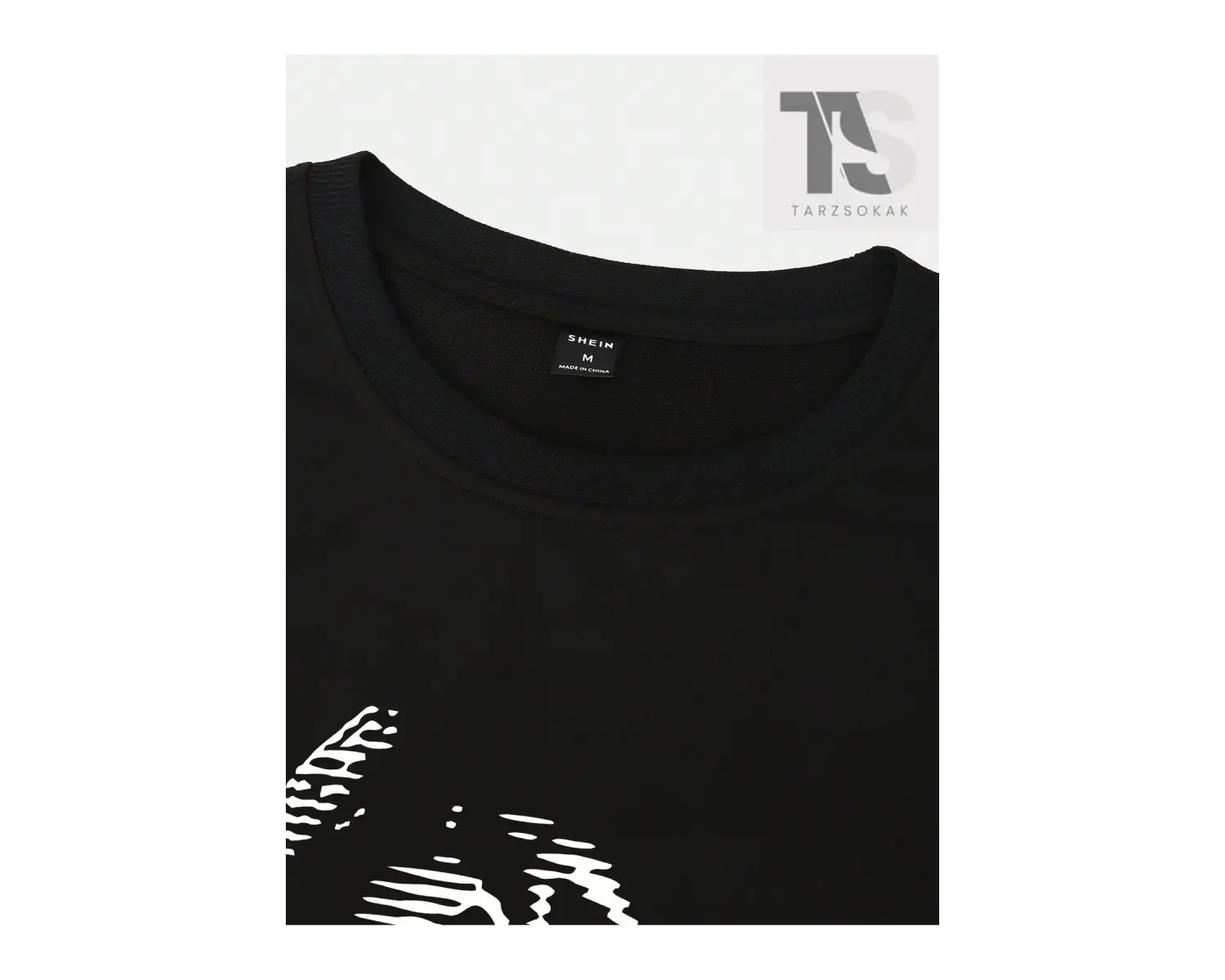 Erkek Baskılı Düşük Omuz Tişört