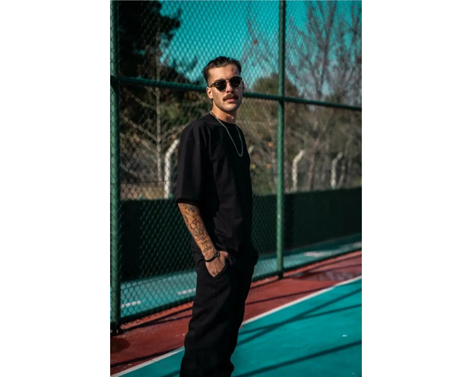 Erkek Beyaz Oversize T-shirt