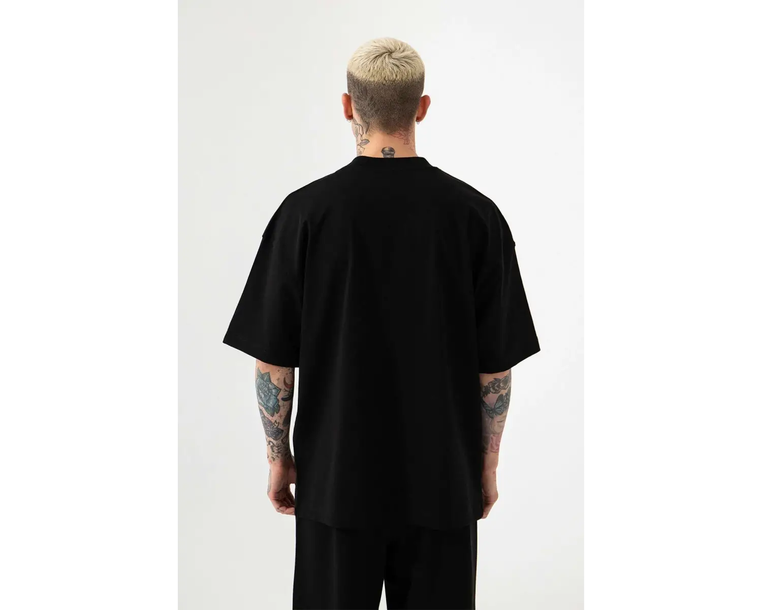 Erkek Bisiklet Yaka Kısa Kollu Penye Tok