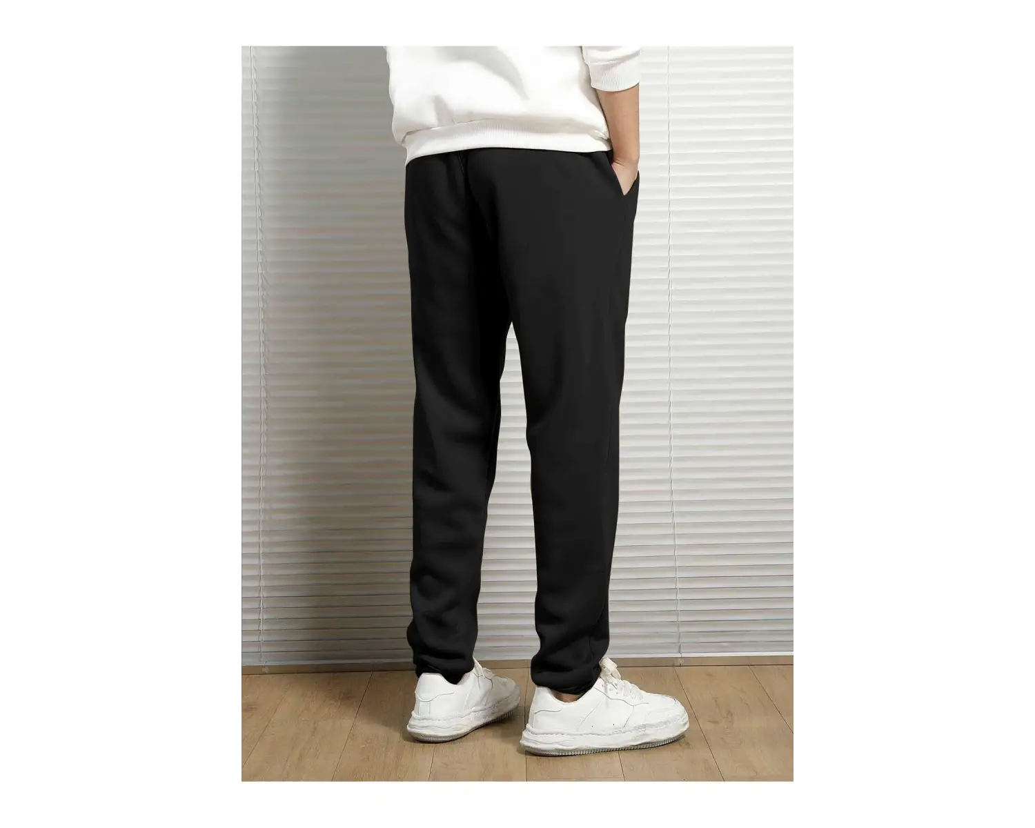 Erkek Dağ Desenli Büzgülü Bel Eşofman Altı