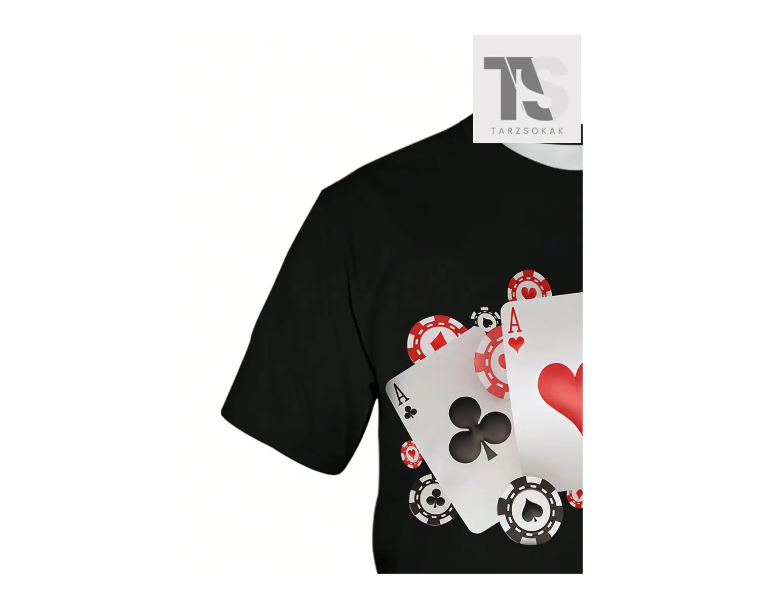 Erkek Dağ Ve Yazı Baskılı T-Shirt